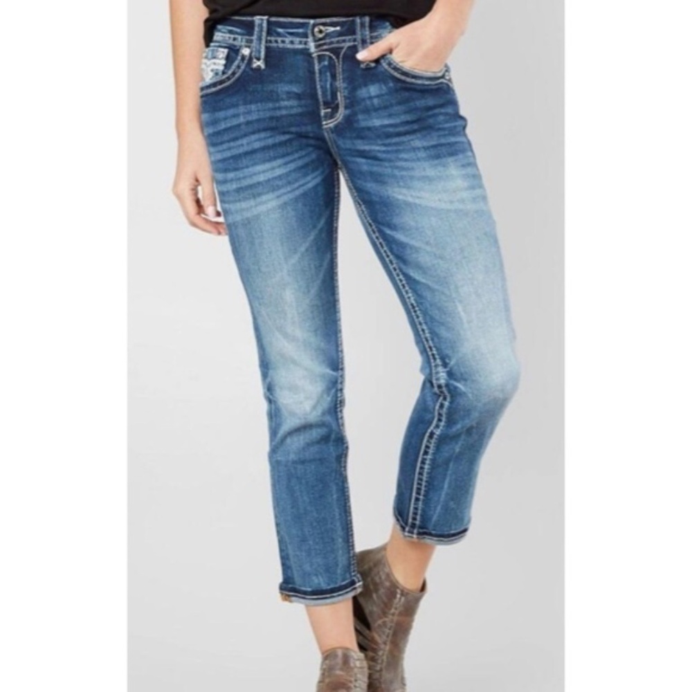 Rock Revival Lam Easy Crop Jeans